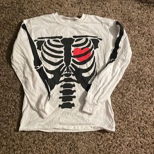 Skeleton Mens Long sleeve T-Shirt